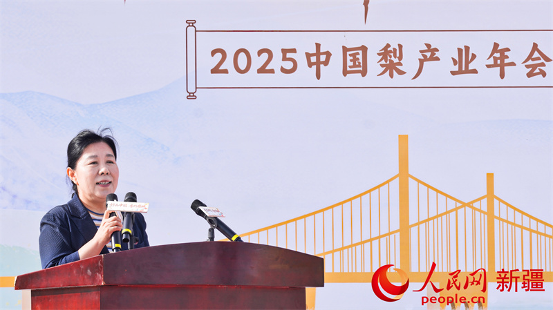 巴州党委副书记、州长阿西克特致辞。人民网 李欣洋摄 巴州党委副书记、州长阿西克特致辞。人民网 李欣洋摄